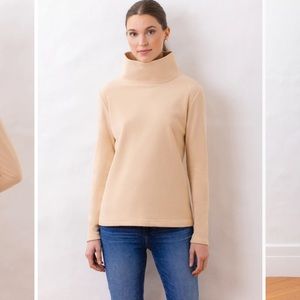 Greenpoint Turtleneck in Terry Fleece Natural Blush
